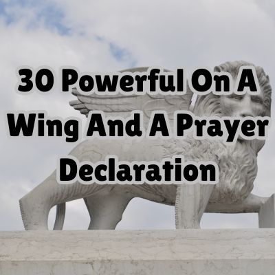 30 Powerful On A Wing And A Prayer Declaration