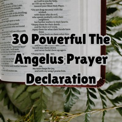 30 Powerful The Angelus Prayer Declaration